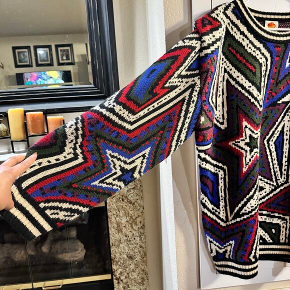 NWT Farm Rio Mystic Trip Oversized Wool Blend Sweater Knit Mini Dress Size XL - Picture 6 of 11